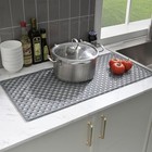Silicone Sink Mats 30 6  x 14 7  kitchen Sink Protector 14 7 x30 6  Gray
