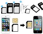 Nano Sim Card To Micro Standard Sim Adapter Converter Set Iphone samsung Black