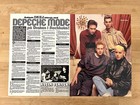 Depeche Mode 1983 Story Clip Poster Swedish Music Magazine Okej Vintage 1980s