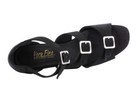 Women s West Coast Swing Dance Shoes Low Heel 1 5 Brown Satin Black Nubuck 1679