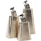Sound Percussion Labs Baja Percussion Hammered Chrome Cowbell 4 5 Inch