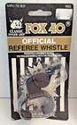 New  Two Classic Fox 40 Official Referee Hang   Finger Grip Whistle Black