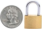 100 Small Mini Metal Padlock Brass Tiny Box Travel Locks Keyed Jewelry 3key 20mm