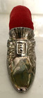 Antique Victorian Silver sterling Silver Shoe Pin Cushion-id Mark On Bottom