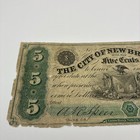City Of New Brunswick New Jersey Five Cents Fractional - Very Good Details