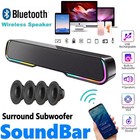 Bluetooth Sound Bar Surround 4 Speaker Wireless Subwoofer Tv Home Theater Us 