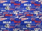 Buffalo Bills Nfl 100  Cotton  1 Yard Piece Blue Brand New Design