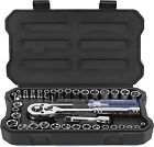 Workpro 39-piece Drive Socket Set 1 4  3 8  Socket Wrench Set Metric Sae W case