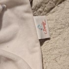 C a Bunny Baby Lovey Security Blanket  White   Gray Striped  Unisex