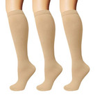  3 Pairs  Compression Socks Knee High 15-20mmhg Graduated Support Men s Women s