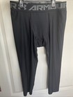 Under Armour Black 3 4 Fitted Base Layer Leggings Pants Mens Sz Xl Black Run