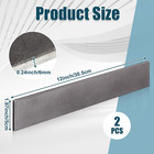 2 Pcs 2 X 1 4 X 12 Inch Steel Flat Bar Metal Stock Hot Rolled Steel Plate Solid 