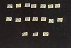 1898 American Tobacco  Sweet Caporal Flag Stick Pin  Lot Of 17 Different