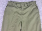 Vtg Boy Scouts Of America Bsa Uniform Pants Green Twill Mens 36x28 Flat Front