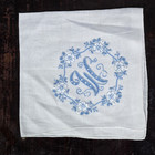Vtg Exceptional Madeira Embroidered Cotton Linen Hankie Handkerchief Monogram W