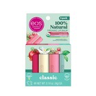 Eos 100  Natural   Organic Lip Balm Sticks- Strawberry Sorbet  Vanilla Bean