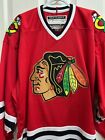 Chicago Blackhawks Officially Licensed Ccm Team Classic Edition Nhl Jersey Sz  L