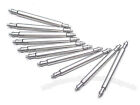 10 Pcs Heavy Duty 2mm Stainless Steel Spring Bar Pin For Chronograph Diver Watch