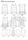 Simplicity 1107 Easy Xxs-xxl Loose Comfortable Slouchy Blouse Top Shirt Pattern 