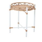 Lilah Outdoor 20  Round End Table  White