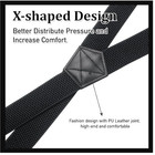 Heavy Duty X Back Suspenders Men Women Adjustable Work Braces 1 5in