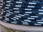 1 4 X 100 Ft Premium Double Braid- Yacht Braid Rope Hank  Black white 