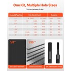 Uimoso 10 Ton Hydraulic Knockout Set With 6 Dies  1 2  To 2  Capacity