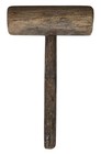 Vtg Antique Wood Sailor Nautical Serving Mallet Rope Rigger 13    Long 3  Dia