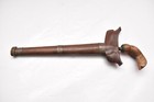 Antique Old 19 Century Philippines Moro Kris Damascus Blade Knife   Scabbard