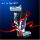 Gillette Mach3 Shaving Kit Razor  1 Handle   2 Cartridge   1 Shaving Foam   Men