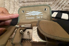 Gillette   H84180 Us Army Wwi Military Soft Khaki Safety Razor Set