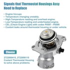 New Coolant Thermostat   Sensor   Gasket For Mercedes Benz C300 E350 2722000415