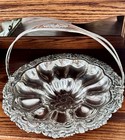 Antique Victorian Silver Plate Fruit brides Basket Flowers   Vines 12   c1900