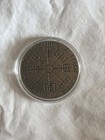 Nordic Viking Compass   Coin For Protection - Heavy Brass Excellent Condition