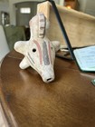 Pre Columbian Ocarina Pottery Bird Effigy Flute
