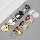 Strong Magnetic Door Stopper Floor Mount Doorstop Stainless Steel Catch  Grey