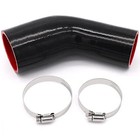 45 Degree Elbow 2 To 2 5 Inch Coupler Hose  Id 2 To 2-1 2 2 To 2 5 Inches Black