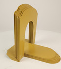 Vtg 1970s Chartreuse Metal Library Bookends Mcm Set 10  Mid Century Industrial