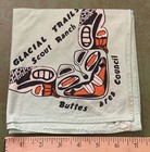 Vintage Glacial Trails Ranch Buttes Area Council Boy Scout Neckerchief Bsa