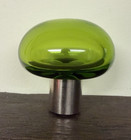Blenko Glass Lamp Finial - Olive Green