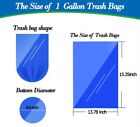 1 2 Gallon Trash Bags 120 Count - Small Clear Waste Basket Liners For Home      