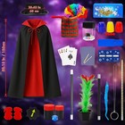 Magic Kit  Tricks For Kids  Set Includes Wand Magician Red
