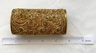 Vintage Gold Tone Beaded Metal Lipstick Case Holder  Unmarked