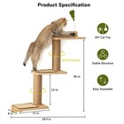 Fukumaru Cat Wall Shelves 3-in-1  Scratching Post   Wall Mounted Steps