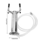 Dual Tap Beer Kegerator Tower Stainless Steel Draft Beer Tower Dispenser Kit For