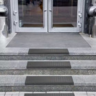 Rubber Stair Treads Waterproof Low Profile Non Slip Indoor outdoor Black  5 Set 