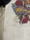 Aerosmith Permanent Vacation Tour 1987 Raglan T-shirt Black white Medium