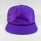 Lot Of 12 Vintage Town Talk Blank Trucker Hat Strapback Cap Purple Usa Made 80s