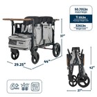 Keenz Xc  Evo - Luxury Comfort Stroller Wagon   Foldable 4 Passenger Quad Sea   
