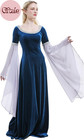 Medieval Renaissance Costume Dress Handmade Historical Retro Dress Velvet Gown W